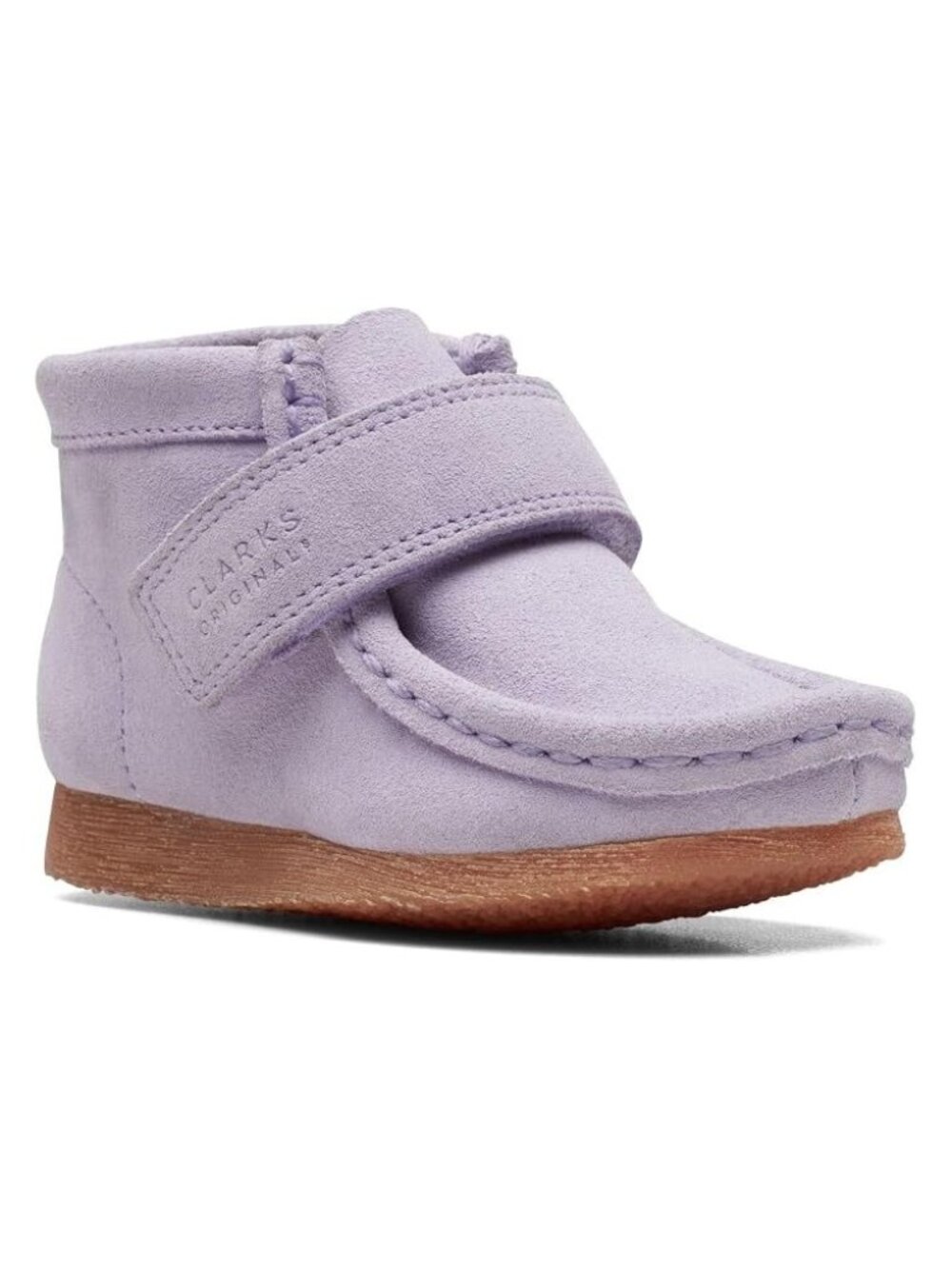 Clarks Kids Wallabee Boot Lilac Suede